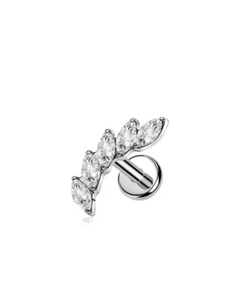 Labret Five line Gems