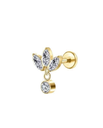 Labret pendant gold